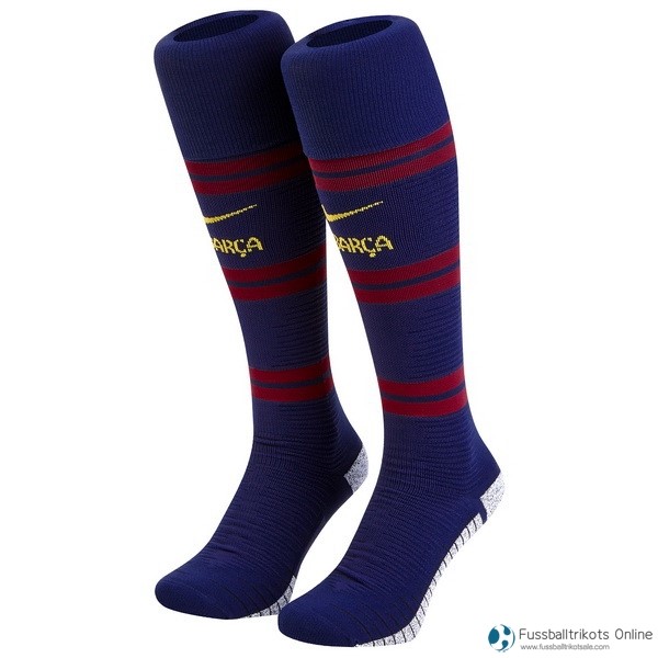 Barcelona Socken Heim 2018-19 Blau Fussballtrikots Günstig